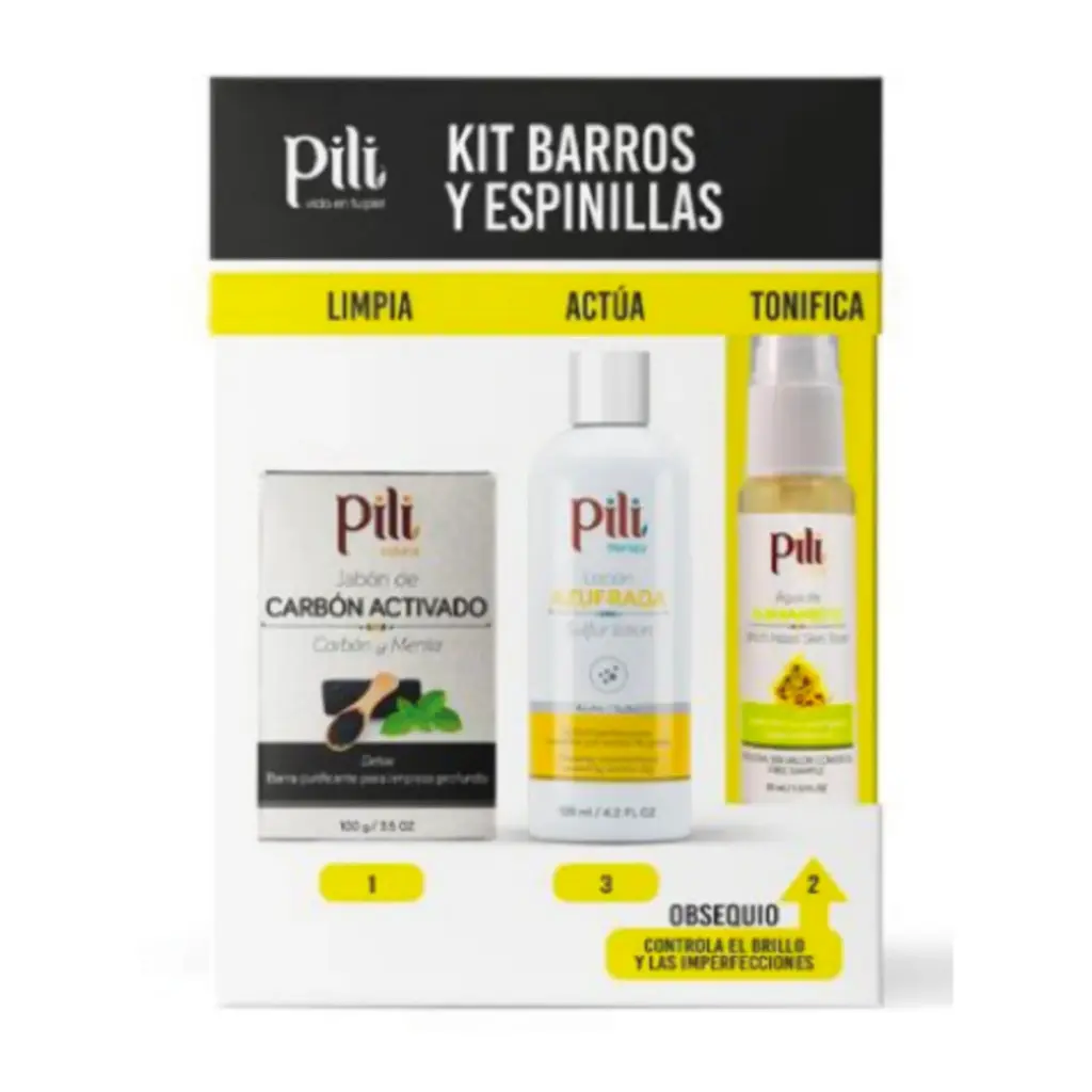 Kit Barros y Espinillas Pili x3