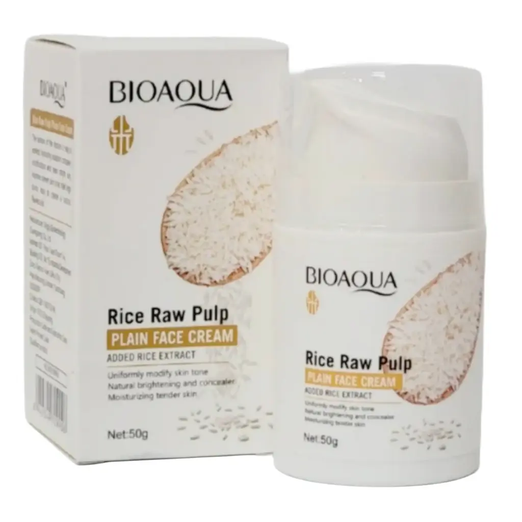 Crema Facial Con Pulpa De Arroz -Bioaqua 50g
