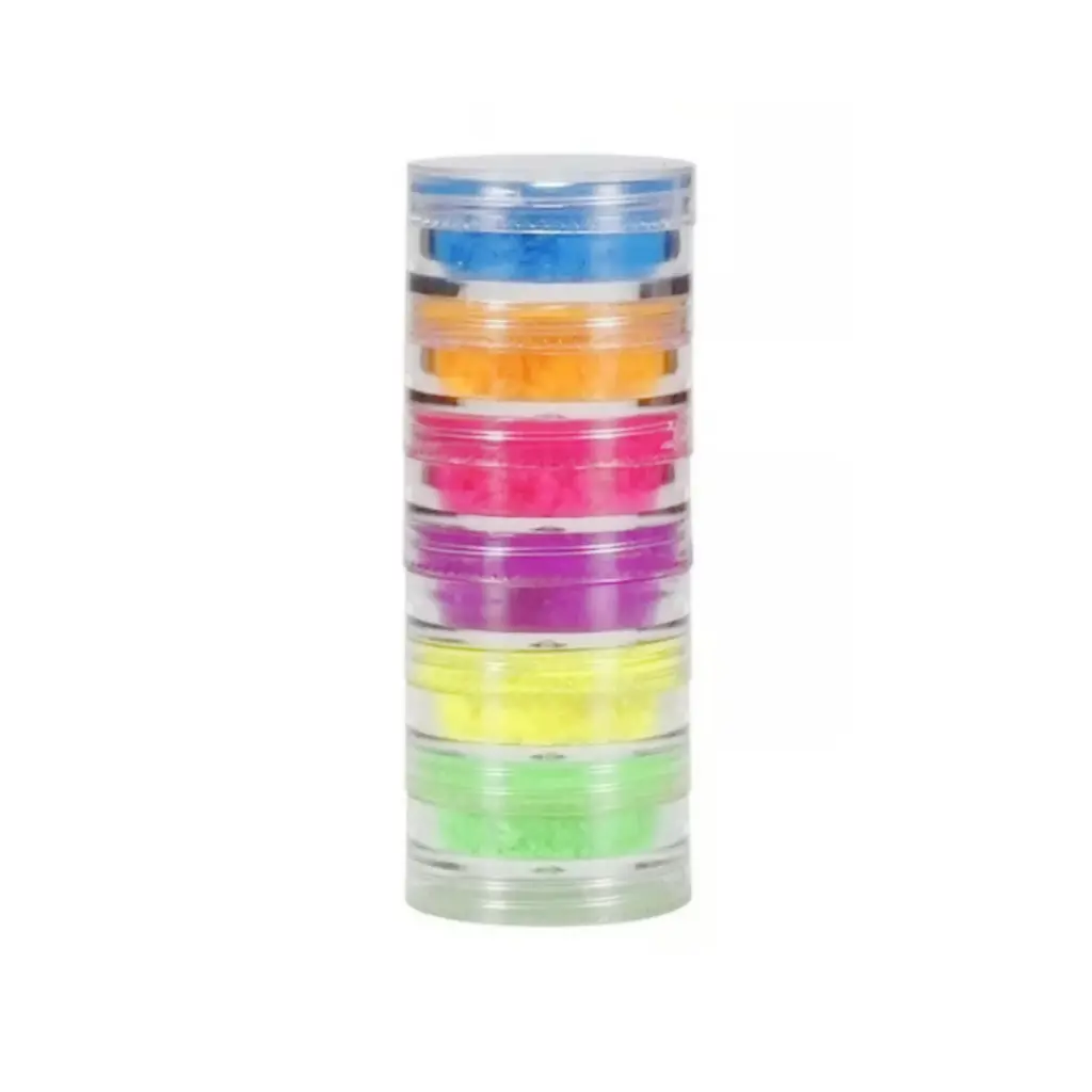 Pigmentos En Polvo Neón x6 Tonos