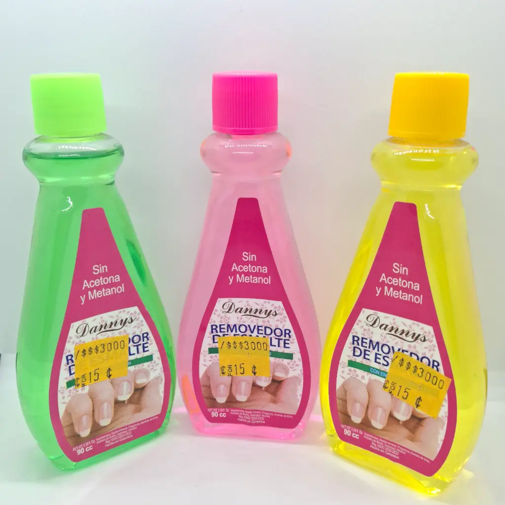 [ENC0000000000198UÑA] Removedor De Esmalte Dannys Sin Acetona y Metanol 90cc