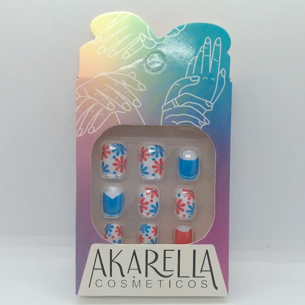 Uñas Postizas Decoradas Niñas Akarella