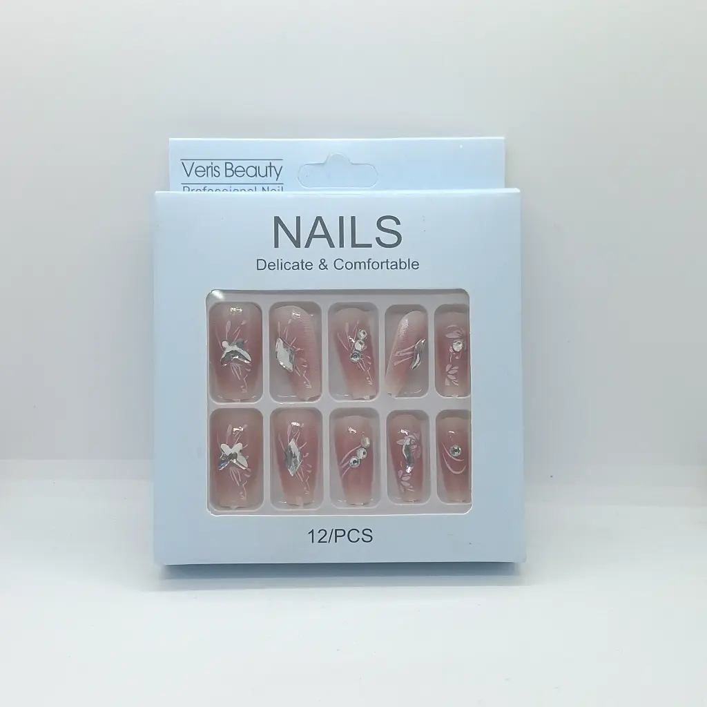 Uñas Postizas Decoradas Veris Beauty 12PCS