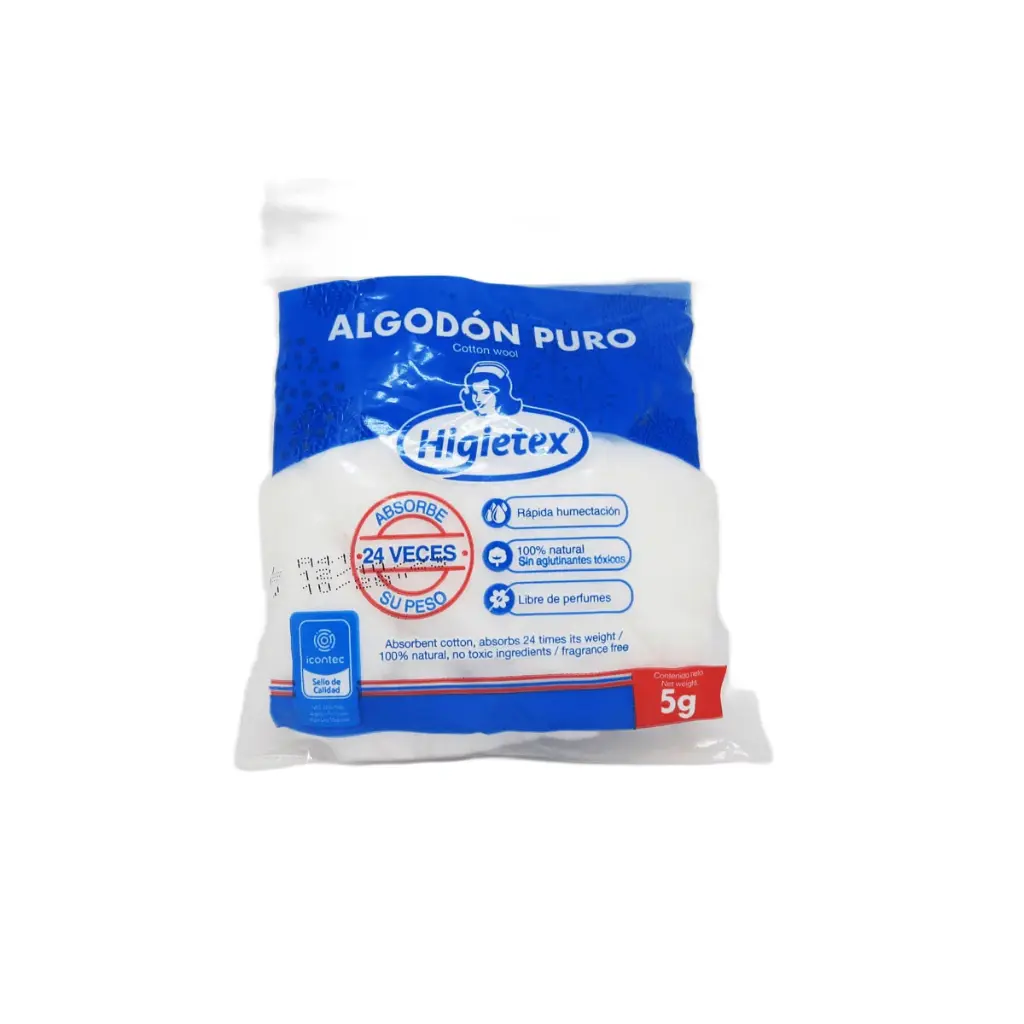 Algodón Puro Higietex 5g