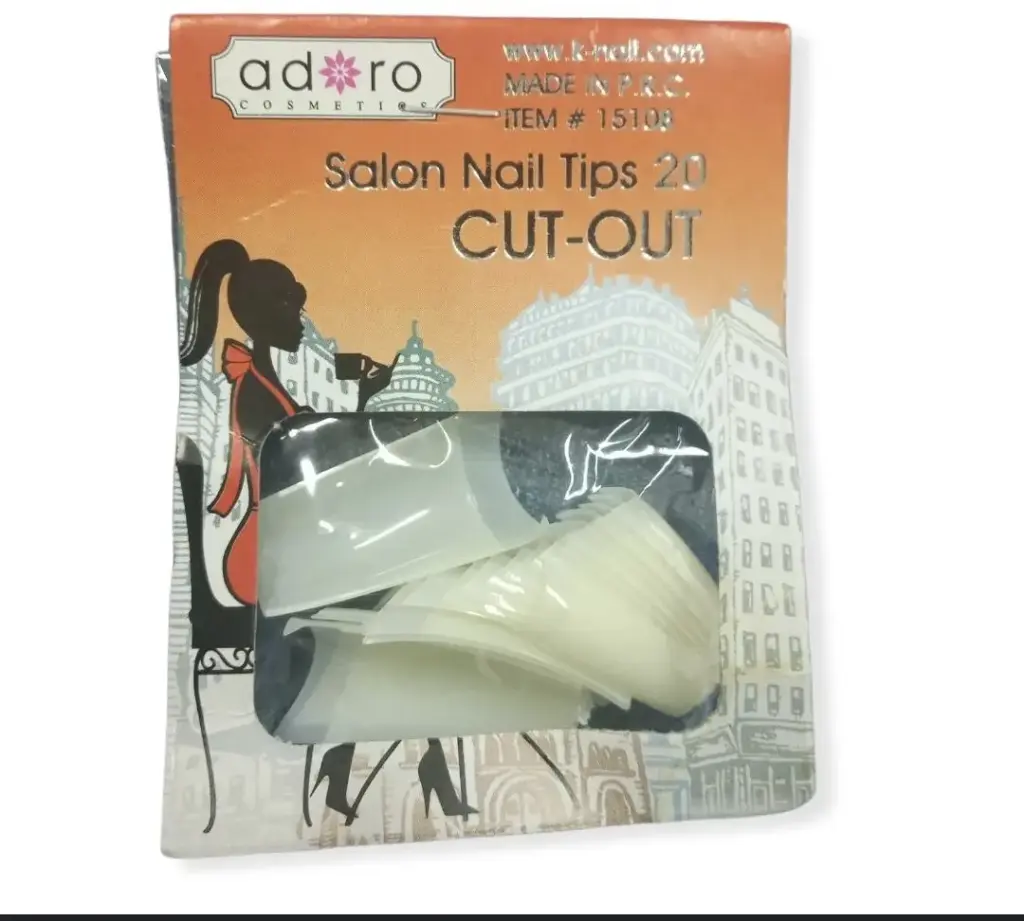 [15108] Uñas Postizas salón nail tips 20 Adoro Cosmetics (15108)