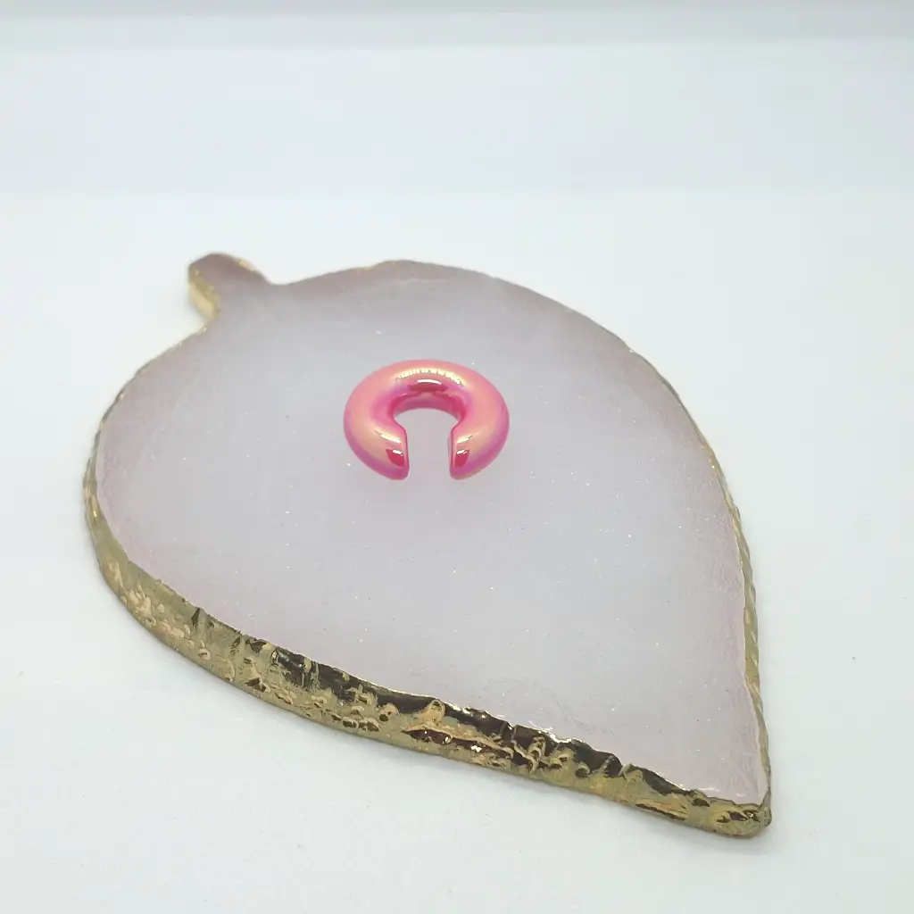 Earcuff Acrílico Tornasol Liso Vibra