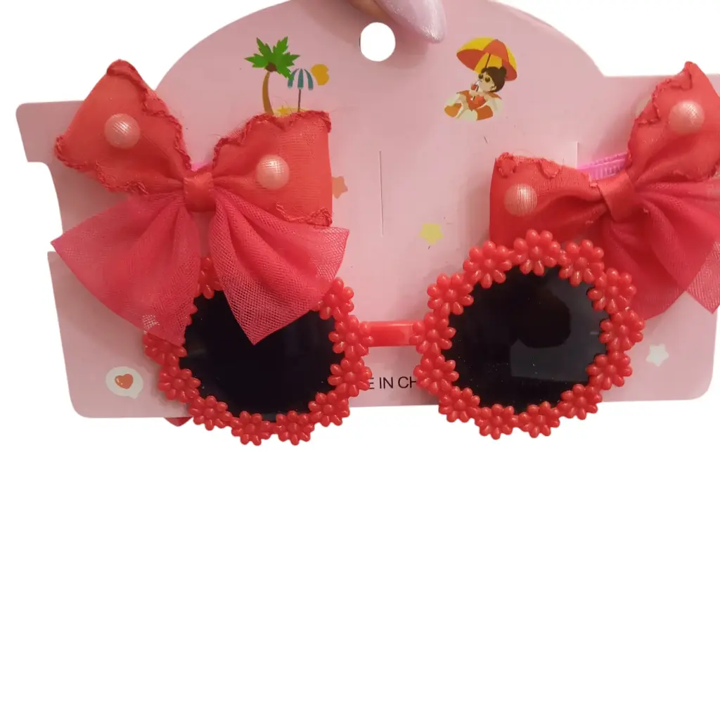 Set Moños Y Gafas Para Niña