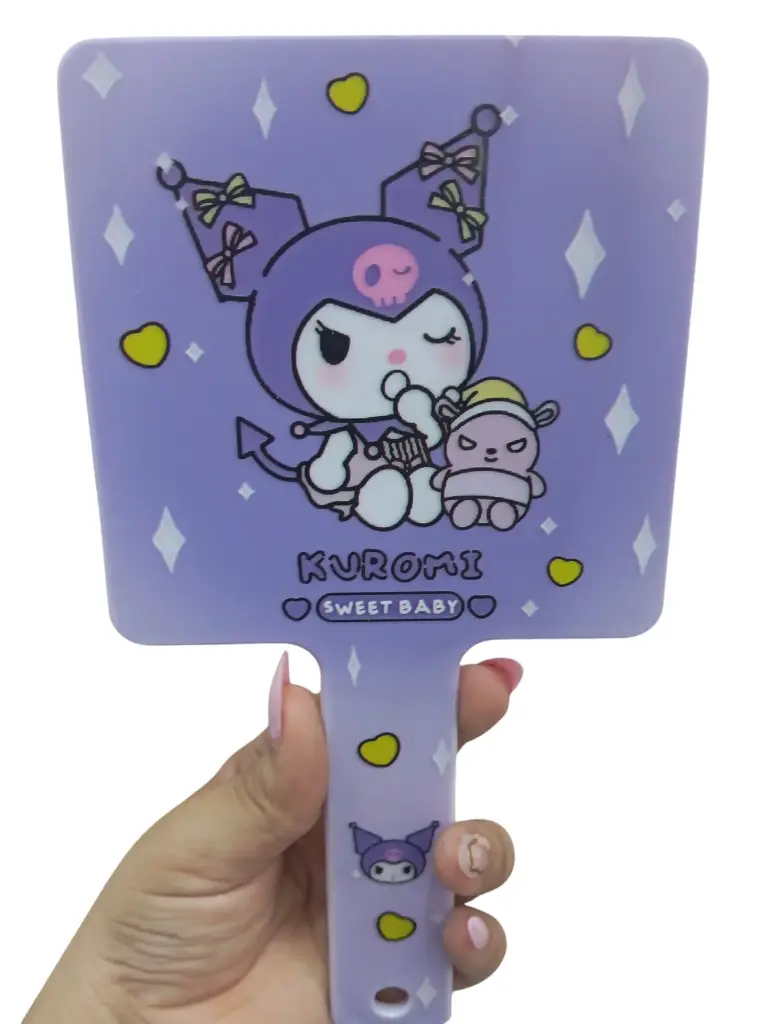 Espejo De Mano Morado Kuromi