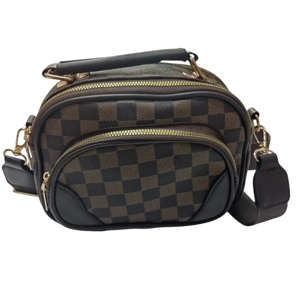 Bolso Cuadros x4 Cierres