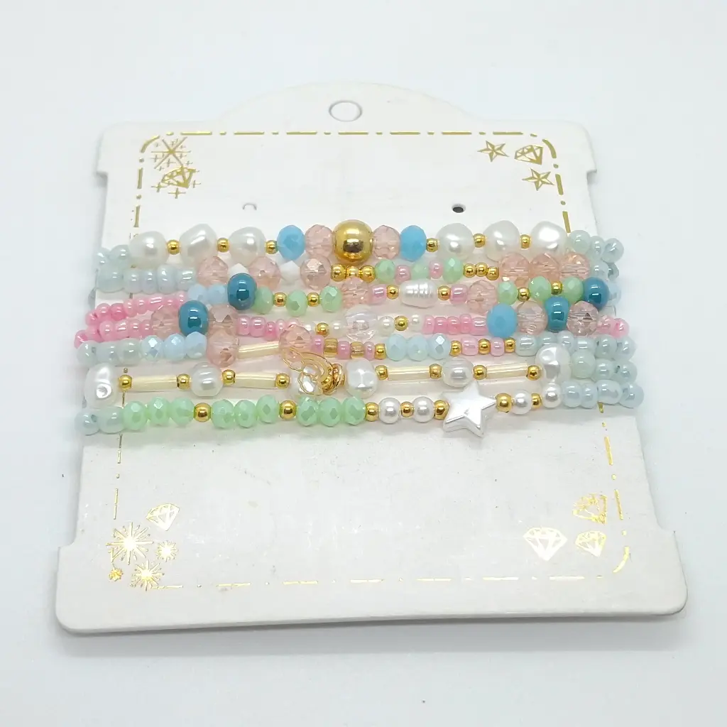 Set Pulseras x7 Cartón