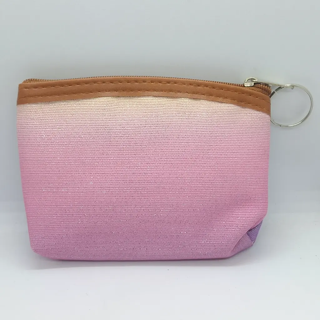 Monedero Difuminado Brillantes Mujer (Morado/Rosado)