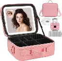 Maleta de Maquillaje para Viaje con Espejo Luz LED 3 Luminocidades