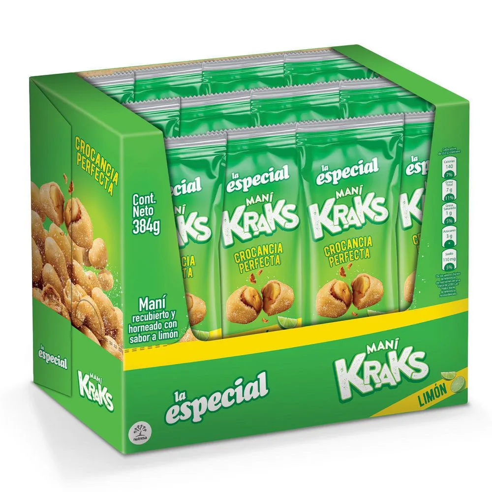Dulce Mani La Especial Kraks Limón Por Unidad