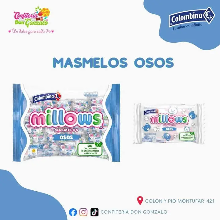 Dulce Masmelo Millows 4,5 g