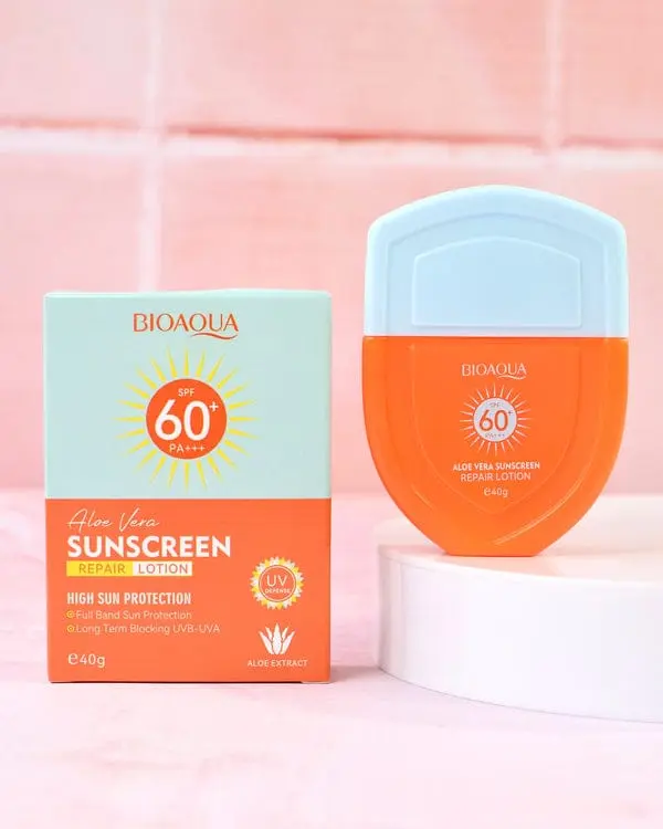 Bloqueador Bioaqua Aloe De Vera 60+ 40g