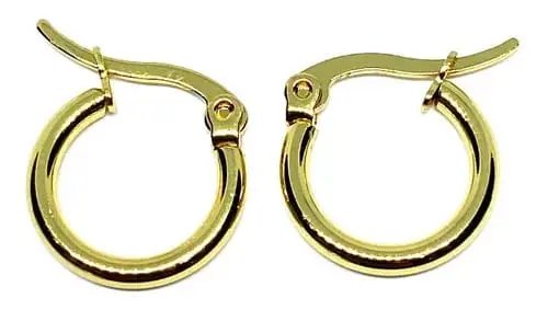 Candonga En Acero Doradas LB019