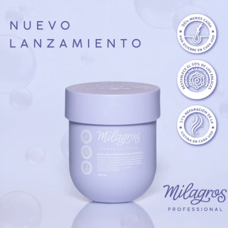 Mascarilla Reparacion Intensiva Milagros 450 ml