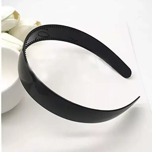 [ENC0000000000841CAP] Diadema Lisa Acrílico Negra 2,5 cm aprx