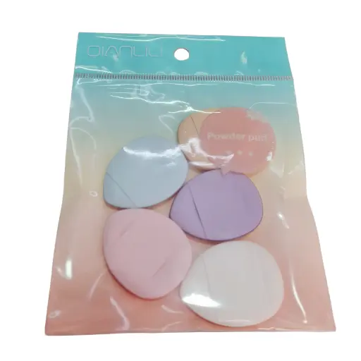 [ENC0000000001202MAQ] Bolas Ovaladas 5 Piezas Mini Powder Puff