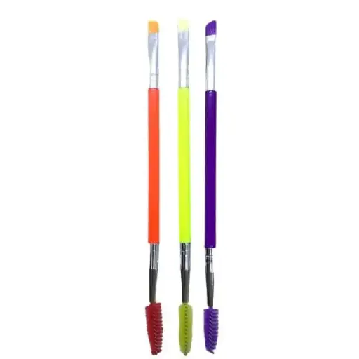[ENC0000000001175MAQ] Brocha +Cepillo de pasta doble para Cejas
