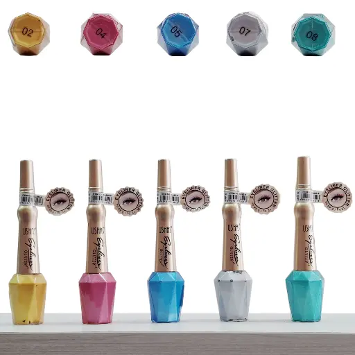 [ENC0000000001087MAQ] Delineador en Glitter Colores Ushas 