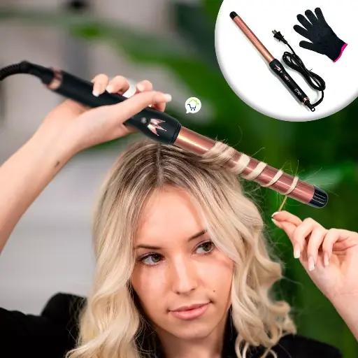 [6973422981087] Plancha Onduladora Con Guante De Calor Professional Hair Curler