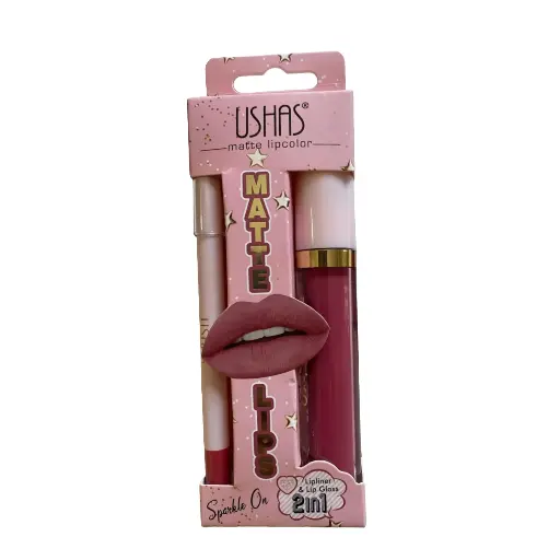 [ENC0000000001056MAQ] Lips Labial Matte 2 En 1 Iman Of Noble