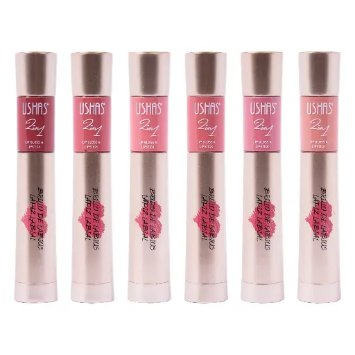 [ENC0000000001066MAQ] Labial 2 En 1 Brillo De Labios Labial Ushas