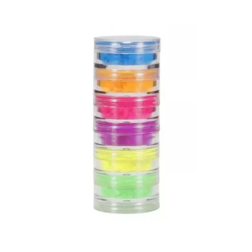 [ENC0000000001168MAQ] Pigmentos En Polvo Neón x6 Tonos