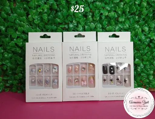 [ENC0000000000414UÑA] Uñas Postizas Decoradas Nails