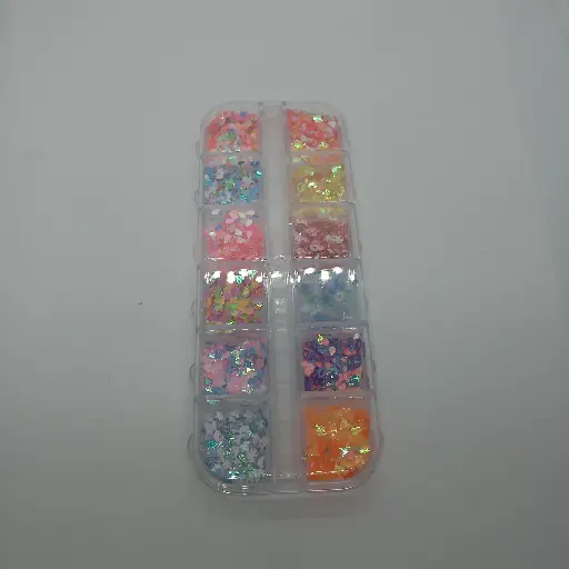 [ENC0000000000317UÑA] Estuche  Para Decoración Surtida Unicornio Uñas X12 Piezas