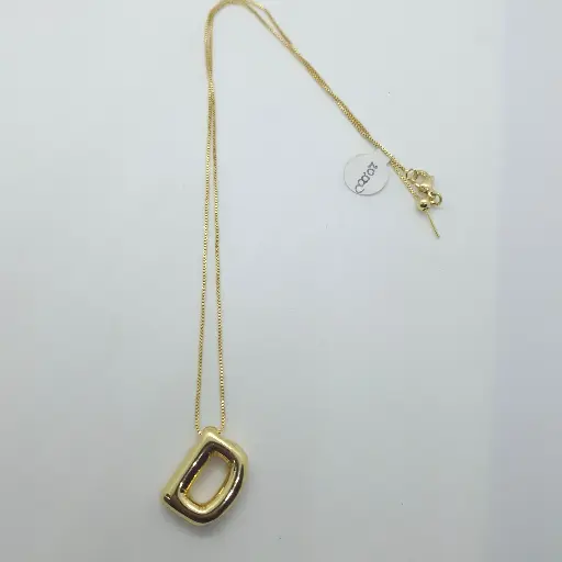Cadena Delgada Con Dije De Letra D