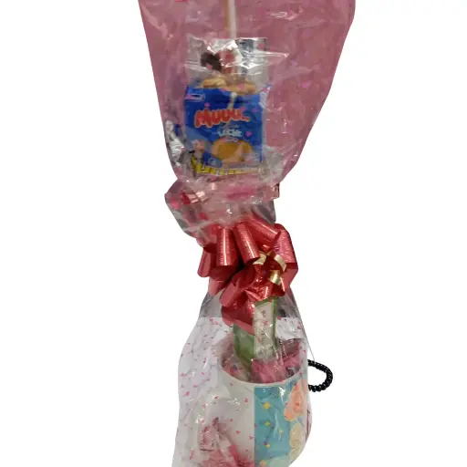 [ENC0000000000894ACC] Vaso decorado con dulces