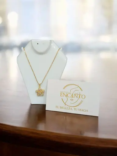 [ENC918ACC] Cadena Encanto Flor de Cristal