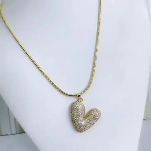 [ENC0000000001004ACC] Cadena Delgada Con Dije De Con Destellos En Rodio