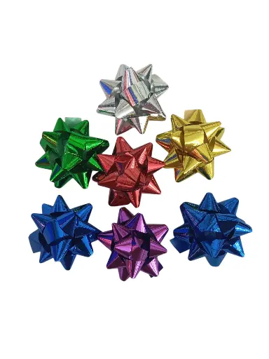 Moño Regalo Metalizado Mediano