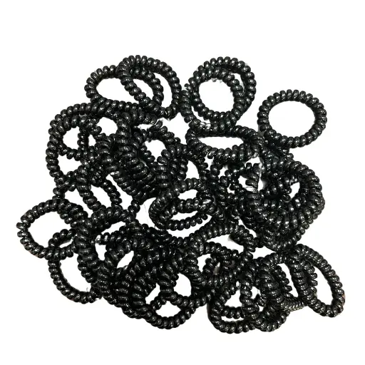 [ENC0000000001578CAP] Carton Moñas Resortes Negras  x4 Yineijia