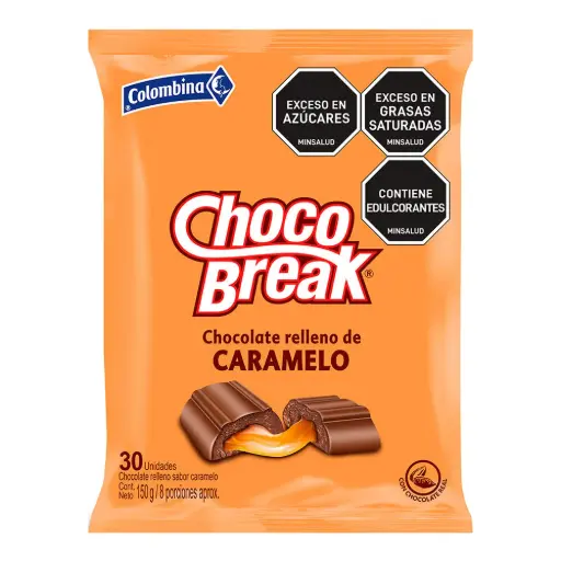 [ENC0000000001100ACC] Chocobreak relleno de caramelo x150 g
