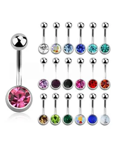 [ENC0000000001136ACC] Piercing Ombligo En Acero Figuras 