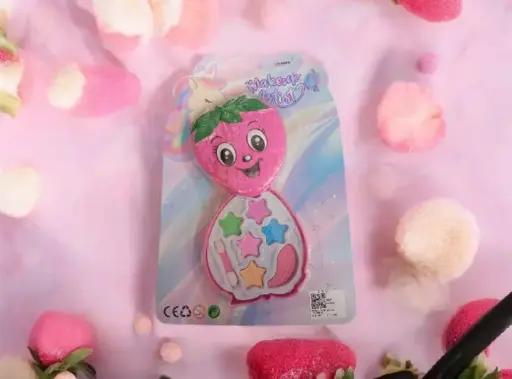[A68929] Set de Maquillaje Infantil en Forma de Fresita – 6 Sombras 