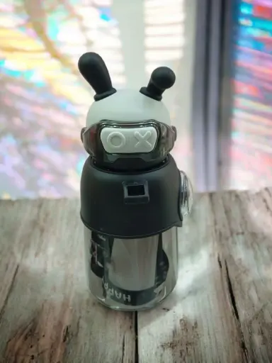 [2D-11001] Termo Infantil con Orejitas 600 ml + Stickers y Correa