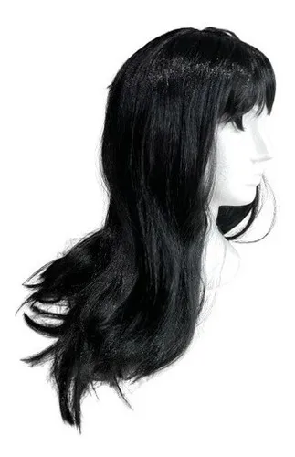 [JG25853] Peluca Larga Negra 
