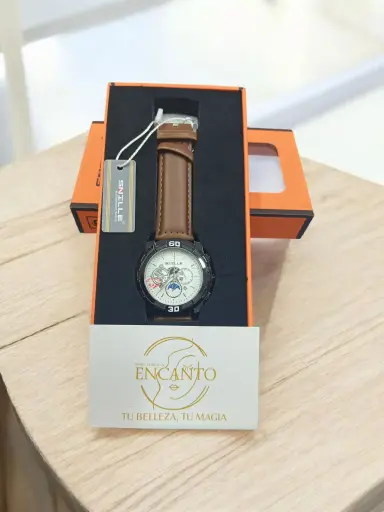 [ENC1230ACC] Reloj para Hombre con Correa de Cuero ⌚🖤
