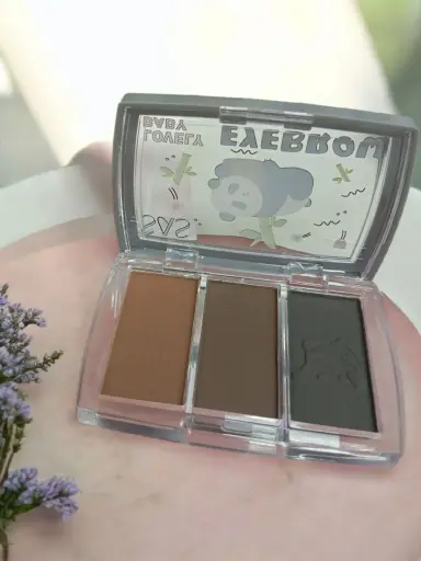 [SAF077] Paleta X3 Sombra Colores Tierra para Cejas de Panda Lovely Baby