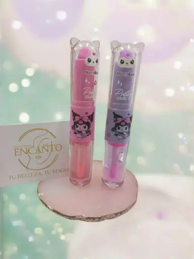 [MOC2005] 2En1 Bálsamo Barra Y Líquido Mágico Kuromi Pretty Color Mocallure 