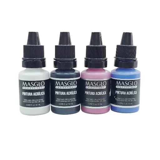 [313731] Kit de Pintura Acrílica Uñas Masglo 10 ml